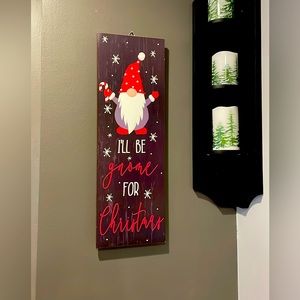 Christmas Gnome Wooden Wall Decor